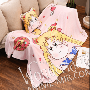 Аниме Плед и подушка - Сейлор мун / Anime Plaid and Pillow - Sailor Moon